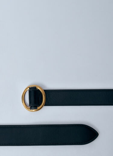Saint Laurent Leather Belt Black sla0259099