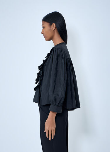 LN-CC® - Chloé: Ruffled Detail Blouse - Black Chloé Ruffled Detail Blouse Black chl0263015