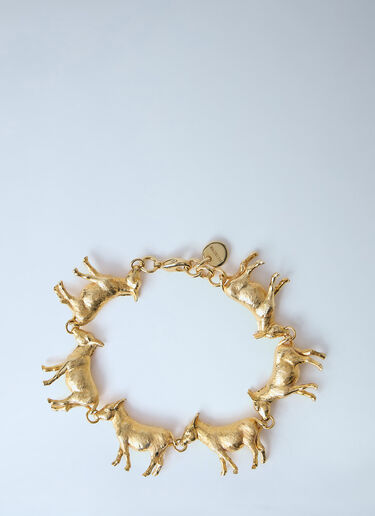 LN-CC® - Jacquemus: The Ânes Bracelet - Gold Jacquemus The Ânes Bracelet Gold jac0264032