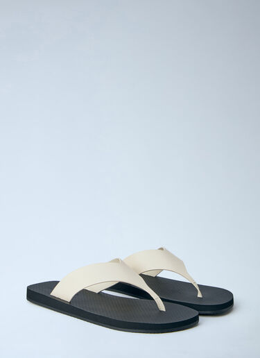 LN-CC® - The Row: Dune Classic Ginza Sandals - Ivory The Row Dune Classic Ginza Sandals Ivory row0264000