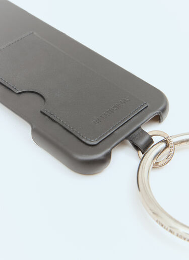 LN-CC® - Balenciaga: Piercing Phone Case - Black Balenciaga Piercing Phone Case Black bal0158019