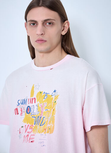 LN-CC® - Paly: Logo Embellished T-Shirt - Pink Paly Logo Embellished T-Shirt Pink pal0160007