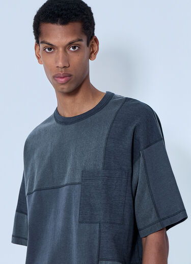 Comme des Garçons Homme 패치워크 코튼 티셔츠 회색 cdh0164007