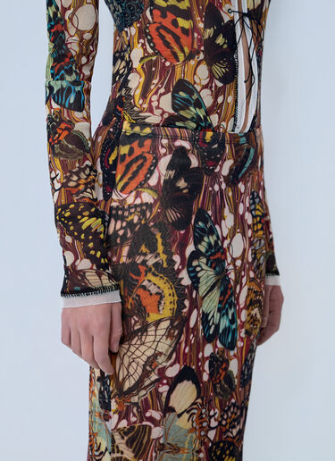 Jean Paul Gaultier Re-Edition The Yellow Butterfly Skirt 棕色 jpg0264023