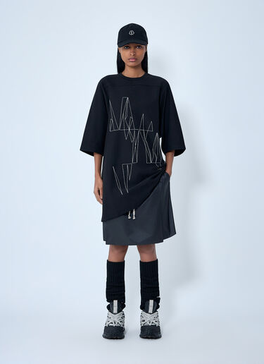 Moncler + Rick Owens 抽绳中长苏格兰短裙裤 黑色 mcs0363014