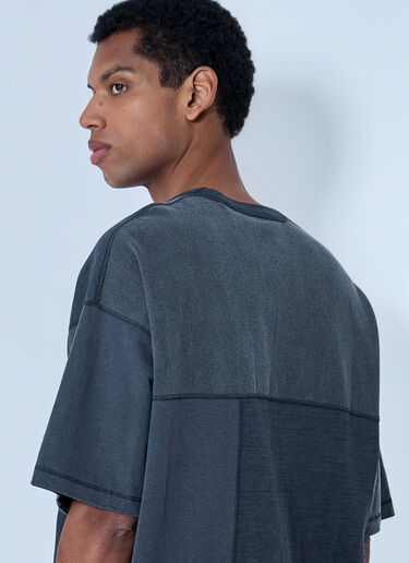 Comme des Garçons Homme 패치워크 코튼 티셔츠 회색 cdh0164007