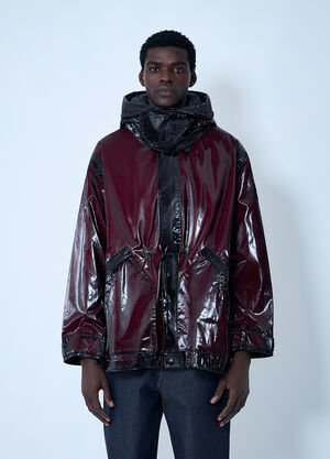 LN-CC® - Stone Island: Hooded Uneven Ripstop Prismatic Parka Jacket - Burgundy Stone Island Hooded Uneven Ripstop Prismatic Parka Jacket Burgundy sto0162013