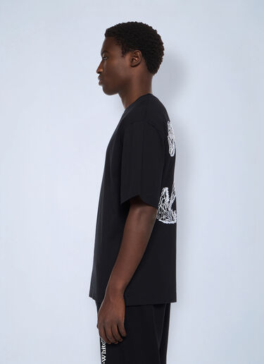 Off-White Scribble Arrow Skate Logo T-Shirt Black ofw0162009