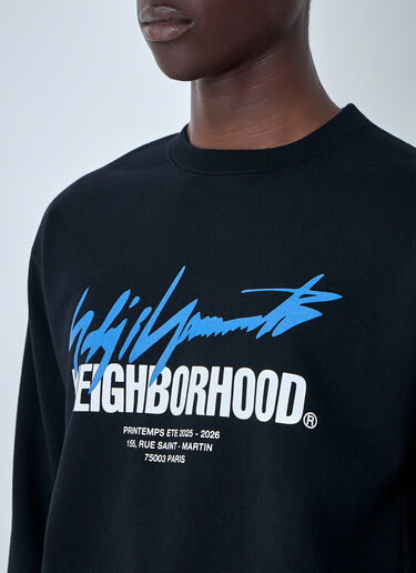 LN-CC® - Yohji Yamamoto: x Neighborhood Cotton Sweatshirt - Black Yohji Yamamoto x Neighborhood Cotton Sweatshirt Black yoy0164006