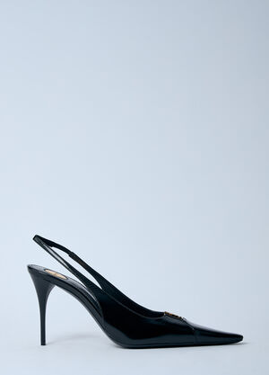 Saint Laurent Babylone Heeled Mules Black sla0260029