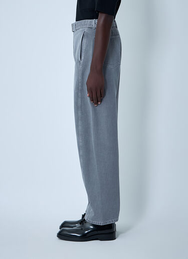 LN-CC® - Lemaire: Twisted Belted Pants - Grey Lemaire Twisted Belted Pants Grey lem0162007