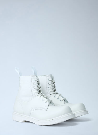 LN-CC® - MM6 Maison Margiela x Dr. Martens: 1460 Leather Boots - White MM6 Maison Margiela x Dr. Martens 1460 Leather Boots White mmd0161002