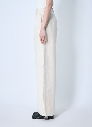 LN-CC® - Maison Margiela: Wide Leg Pants - Beige Maison Margiela Wide Leg Pants Beige mla0259010