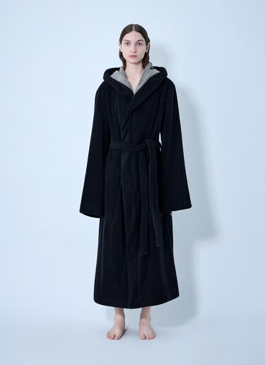 LN-CC® - Rick Owens: Beach Robe Bathrobe - Black Rick Owens Beach Robe Bathrobe Black ric0263080