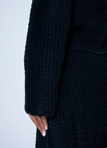 GANNI Crochet Cardigan Black gan0263021