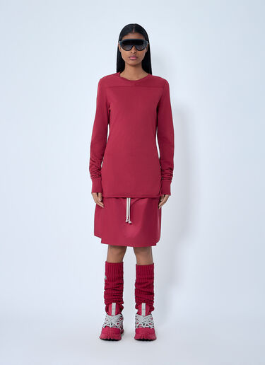 LN-CC® - Moncler + Rick Owens: 抽绳中长苏格兰短裙裤 - 红色 Moncler + Rick Owens 抽绳中长苏格兰短裙裤 红色 mcs0363012