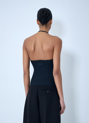 LN-CC® - Jacquemus: La Maille Tablier Top - Navy Jacquemus La Maille Tablier Top Navy jac0264017