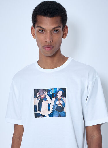 Junya Watanabe フォトプリントTシャツ ホワイト jwn0164005
