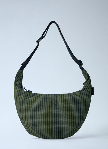 Comme des Garçons Homme 그리드 체크 숄더 백 카키 cdh0164006