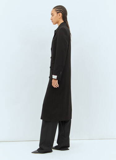 LN-CC® - Bottega Veneta: Matt Fluid Viscose Jersey Coat - Black Bottega Veneta Matt Fluid Viscose Jersey Coat Black bov0258001