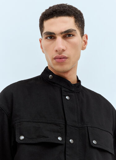 LN-CC® - Dries Van Noten: Viskin Jacket - Black Dries Van Noten Viskin Jacket Black dvn0158003