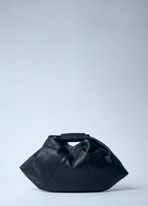 MM6 Maison Margiela Leather Draped Mini Bag Black mmm0259021