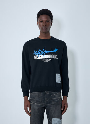 LN-CC® - Yohji Yamamoto: x Neighborhood Cotton Sweatshirt - Black Yohji Yamamoto x Neighborhood Cotton Sweatshirt Black yoy0164006