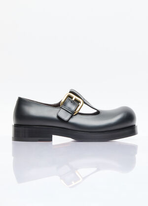 LN-CC® - Bottega Veneta: Helium Mary-Jane Shoes - Black Bottega Veneta Helium Mary-Jane Shoes Black bov0256026