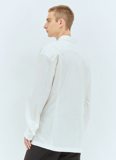 LN-CC® - Dries Van Noten: Pinned Shirt - White Dries Van Noten Pinned Shirt White dvn0158013