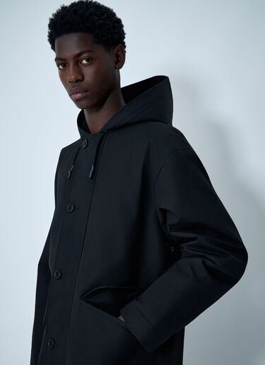LN-CC® - MHL by Margaret Howell: Hooded Deck Parka - Black MHL by Margaret Howell Hooded Deck Parka Black mhl0162003