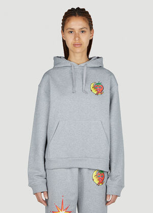 Sky High Farm Workwear プリント フードスウェットシャツ グレー skh0352012