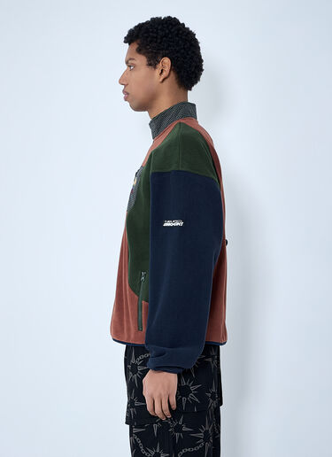 LN-CC® - Brain Dead: Fleece Pullover With Button Placket - Navy Brain Dead Fleece Pullover With Button Placket Navy bra0162012