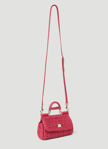 Dolce & Gabbana 스몰 시칠리아 핸드백 핑크 dol0253032