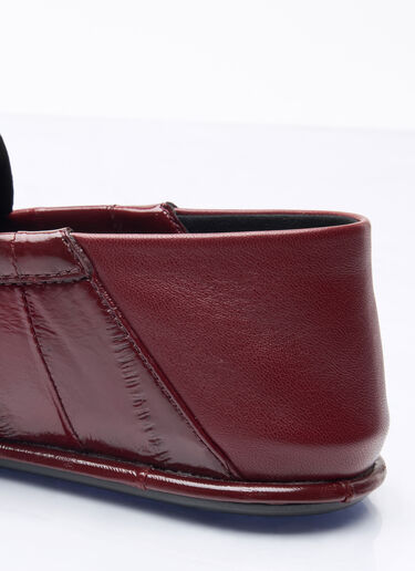 LN-CC® - Saint Laurent: Le Loafer Penny Slippers - Burgundy Saint Laurent Le Loafer Penny Slippers Burgundy sla0258005