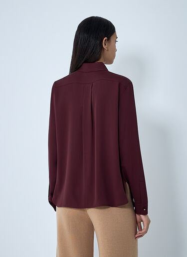 LN-CC® - Max Mara: Silk Shirt - Red Max Mara Silk Shirt Red max0262013