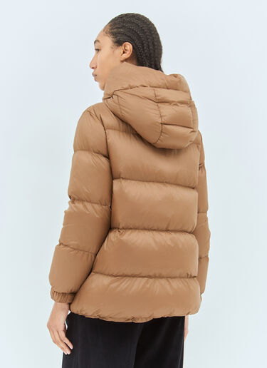 Max Mara Water-Repellent Down Jacket Brown max0258026