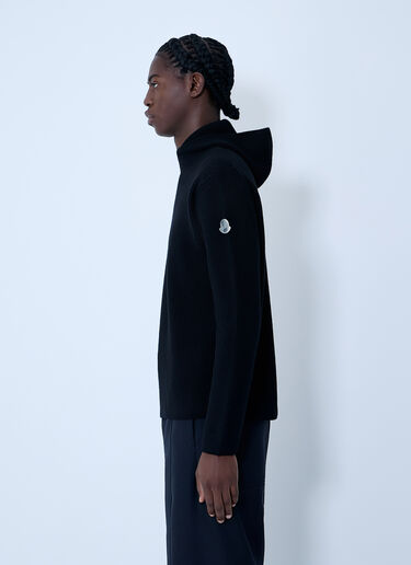 Moncler + Jil Sander 羊毛毡连帽毛衣 黑色 mjl0162006