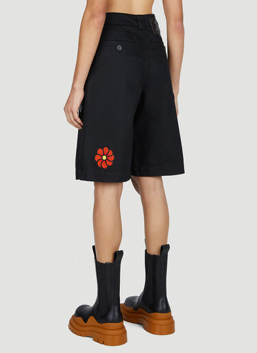 1 Moncler JW Anderson 花卉百慕大短裤 黑色 mjw0352005