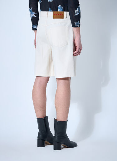 LN-CC® - Marni: Cotton Bermuda Shorts - White Marni Cotton Bermuda Shorts White mni0160005