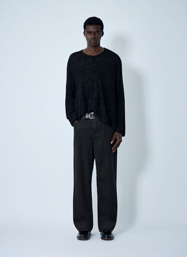 Our Legacy Double Lock U Sweater Black our0163003
