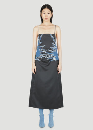 Y/Project Satin Whisker Dress Black ypr0254014
