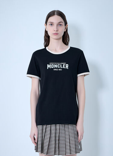LN-CC® - Moncler: Cotton Jersey Logo T-Shirt - Black Moncler Cotton Jersey Logo T-Shirt Black mon0264026