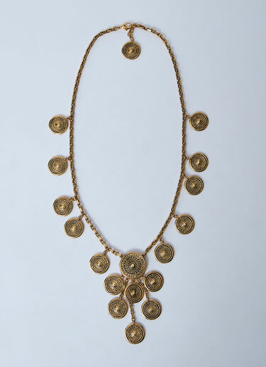 LN-CC® - Saint Laurent: Metal Charm Necklace - Gold Saint Laurent Metal Charm Necklace Gold sla0259060