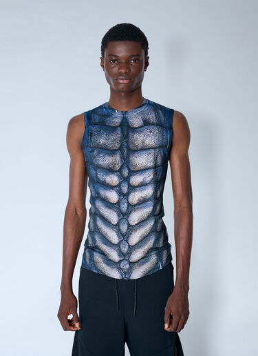 LN-CC® - Nike by Yaku: Re-Create Reptile Tank Top - Blue Nike by Yaku Re-Create Reptile Tank Top Blue nik0165021