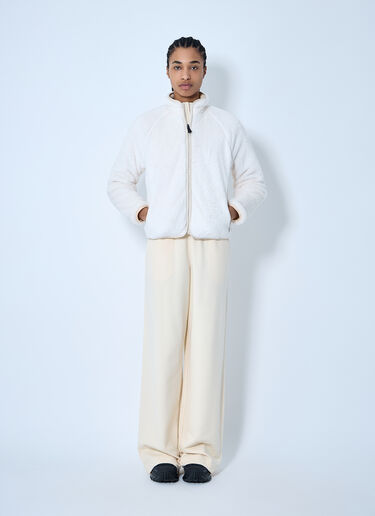 LN-CC® - Moncler Grenoble: Fluffy Zip-Up Cardigan - White Moncler Grenoble Fluffy Zip-Up Cardigan White mog0259008