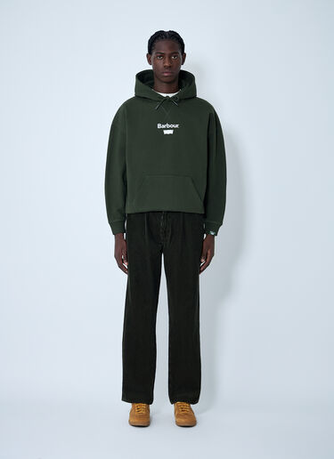 LN-CC® - Levi's x Barbour: 로고 모티프 스웨트셔츠 - 초록 Levi's x Barbour 로고 모티프 스웨트셔츠 초록 leb0162007
