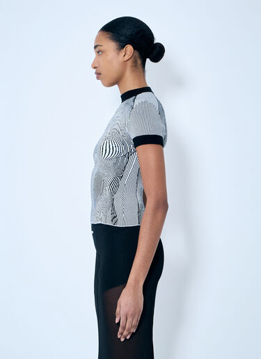 Jean Paul Gaultier Morphing Pinstripe Top Grey jpg0259014