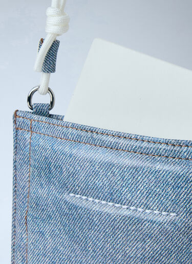 LN-CC® - MM6 Maison Margiela: Denim Pocket Bag - Blue MM6 Maison Margiela Denim Pocket Bag Blue mmm0264059