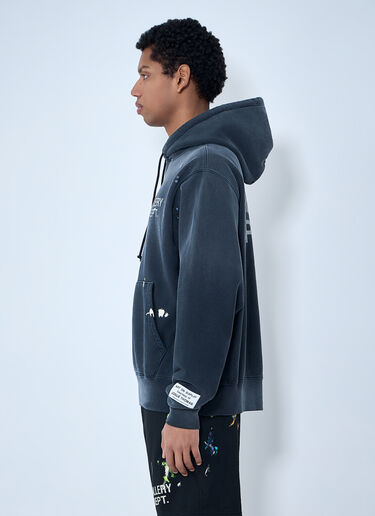 LN-CC® - Gallery Dept.: Paint Splatter Hooded Sweatshirt - Black Gallery Dept. Paint Splatter Hooded Sweatshirt Black gdp0162005