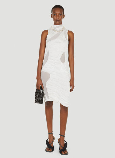 LN-CC® - DI PETSA: Wet Look Mini Dress - White DI PETSA Wet Look Mini Dress White dip0250001